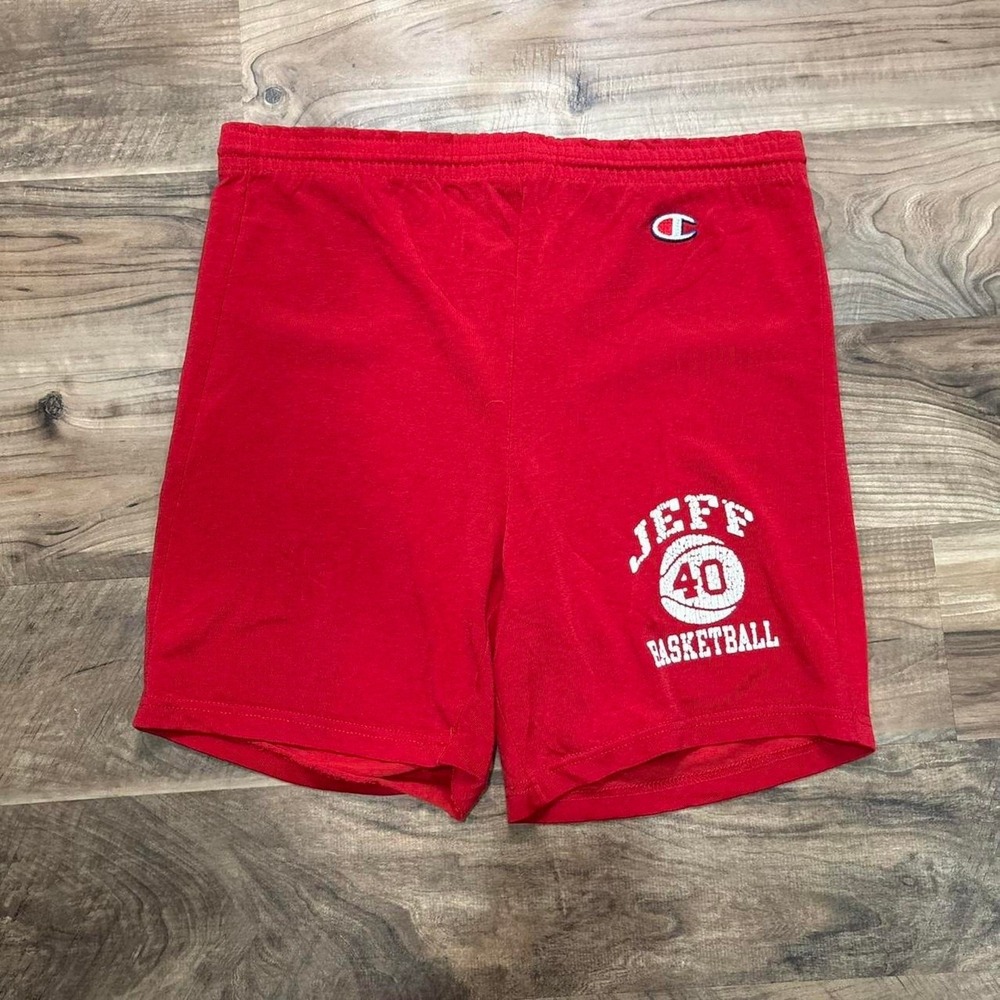 Vintage Y2K Champion Red Basketball Shorts  High School USA 70s 80s Large